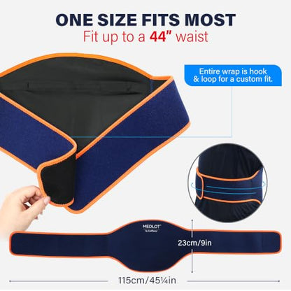 LotFancy Ice Pack Wrap for Lower Back Pain, 2 Gel Packs, Hot Cold Therapy