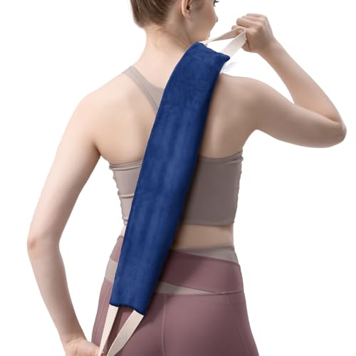 Heating Pad for Neck Shoulders and Back Microwavable Lavender Scented, Washable Cover