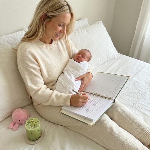 Keepsake Baby Memory Book for Boys and Girls - Timeless First 5 Year Book - color: Sage