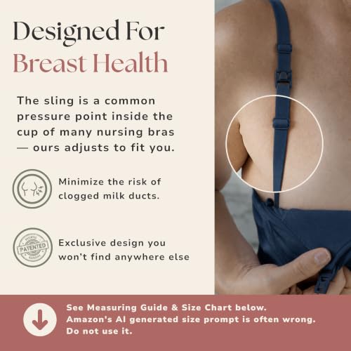 Simple Wishes Pumping Bra Hands Free, Nursing Bra for Breastfeeding - color: Black, size: Medium