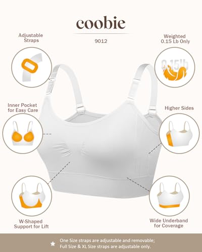Coobie Seamless Scoopneck Bra - color: White, size: X-Large