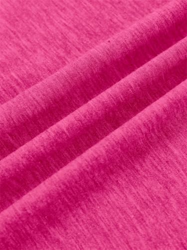 Nurse V Neck T Shirts for Women, Certified Nursing Assistant Tshirt - color: Rose Red, size: Medium