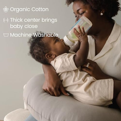 snuggle me Organic Baby Nursing Pillow for Breastfeeding - Stone - color: Stone - V2