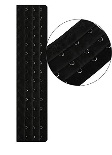 Corset Bra Extender 7-18 Hook 3/4 Inch Spacing - color: 2pcs:15hook/Light Beige&black