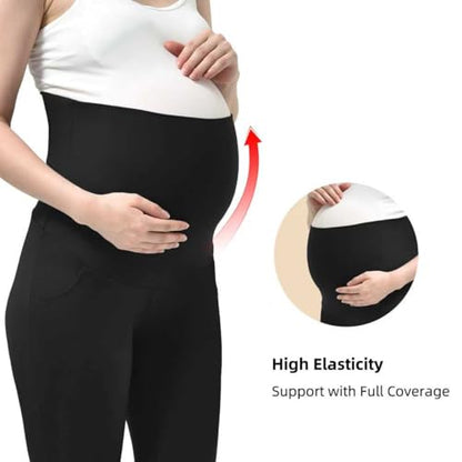 Stanpetix Maternity Joggers for Women Pregnancy Sweatpants - color: Black, size: Medium