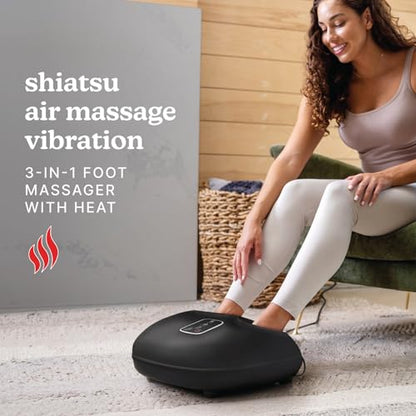 Homedics Shiatsu Foot Massager with Heat, Air Compression & Vibration