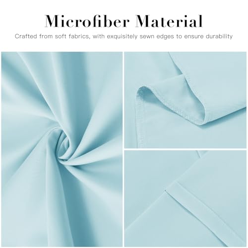 DOWNSTORIA Body Pillow Cover, Ultra Soft Microfiber Long Pillowcase, Envelope Closure Large Pillow Cases 20x54 inch (Light Blue) - color: Light Blue