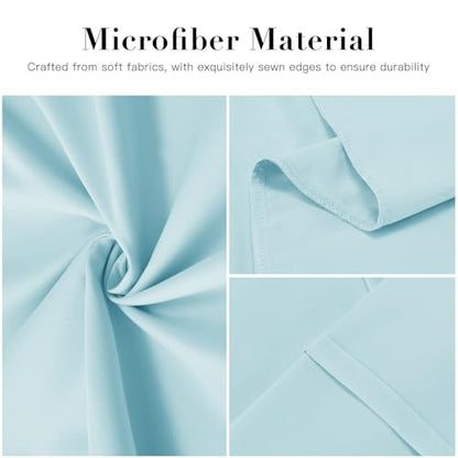 DOWNSTORIA Body Pillow Cover, Ultra Soft Microfiber Long Pillowcase, Envelope Closure Large Pillow Cases 20x54 inch (Light Blue) - color: Light Blue