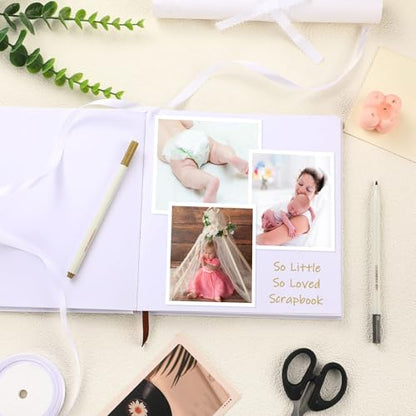 So Little So Loved Baby Shower Guest Book Decorations with 2 Marker - style: So Little So Loved