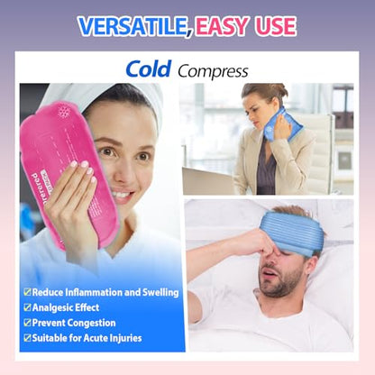 Reusable Cold Ice Packs for Injuries,3-Piece Set - color: 3pcs-blue