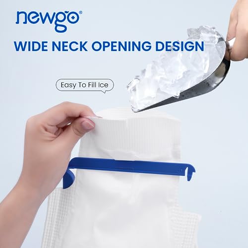 NEWGO Refillable Ice Bags with Clamp Closure, 2 Pack, 7"x4.6" - size: 2 Pack