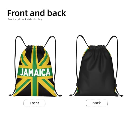Gianlaima Drawstring Backpack Gym draw string bag For Men Women - color: Black44