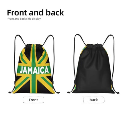 Gianlaima Drawstring Backpack Gym draw string bag For Men Women - color: Black44