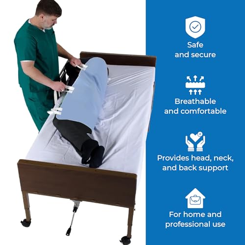 Patient Aid Positioning Bed Pad with Handles | Draw Sheet for Hospital Bed - size: 34x72 Inch (Pack of 1)