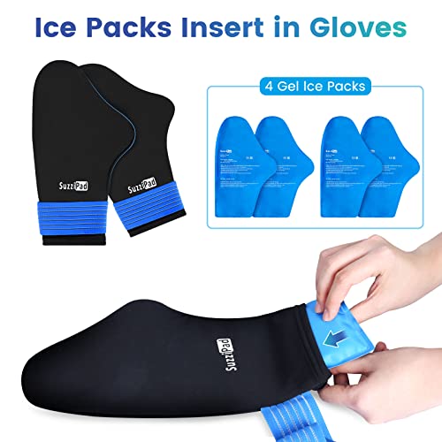 SuzziPad Replacement Ice Gel Packs for Cold Therapy(10-Piece Set), Blue, L - size: L, style: Ice Pack Only