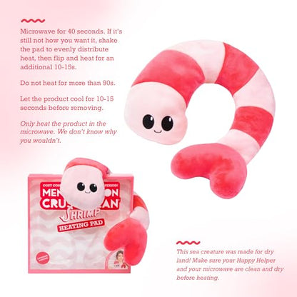 Menstruation Crustacean Shrimp Heating Pad by Relatable - style: Shrimp