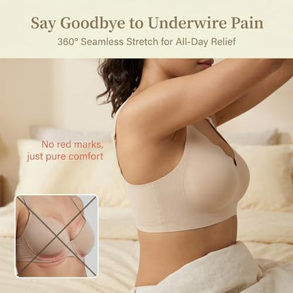 Nursing Bra, Maternity and Pumping Bra for Breastfeeding, Hands-Free Feeding Bra - color: Beige, size: Small