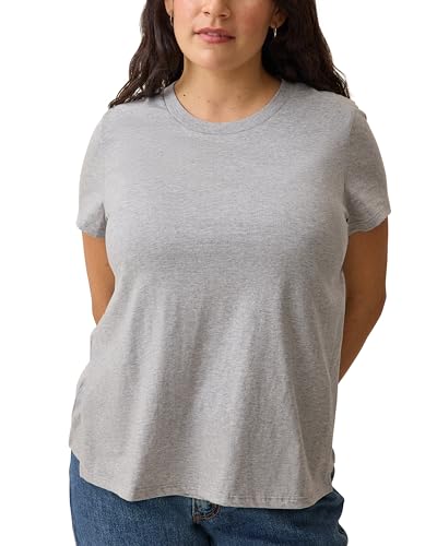 Kindred Bravely Essentials Cotton Nursing T Shirt Pregnancy to Postpartum - color: Grey Heather, size: Medium