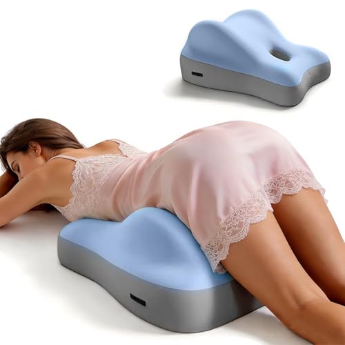 Memory Foam Wedge Pillow for Couples – 2 Firmness Levels, Intimate Support - color: Blue-soft Style