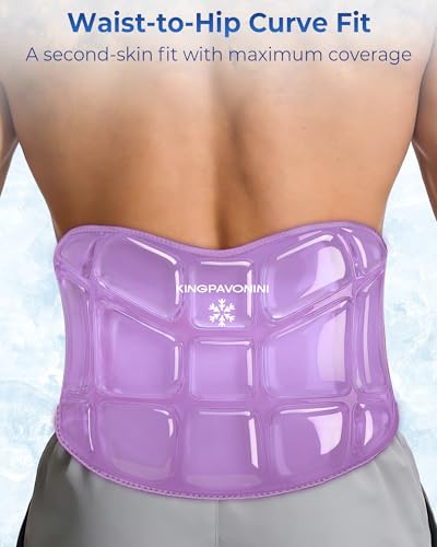 KingPavonini Reusable Ice Pack for Back Pain Injury Instant Relief, Purple - color: Purple
