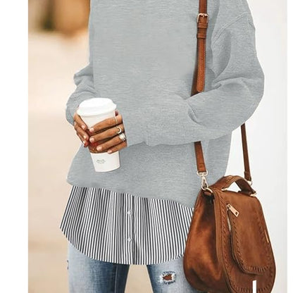 Girstunm Adjustable Shirts Extender Underskirt - color: Black Stripe, size: X-Large