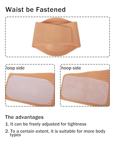 Silicone Fake Pregnant Belly - color: Tan, size: 4-6month
