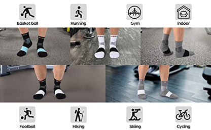 NEENCA Professional Compression Socks for Women Men Circulation, 20-30 mmHg - color: Black Blue, size: XX-Large