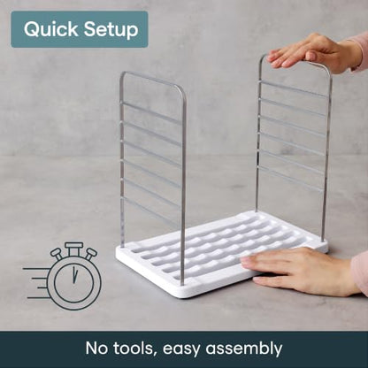 YouCopia UpSpace 9 Water Bottle Organizer, Adjustable Tumbler Cabinet Rack - size: 9 Bottle Premium
