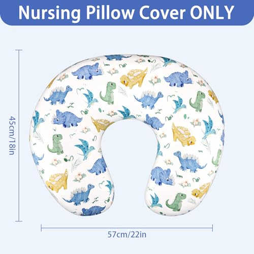 TANOFAR Nursing Pillow Cover Boys Stretchy Soft Cute Case, Dinosaur - color: Cartoon