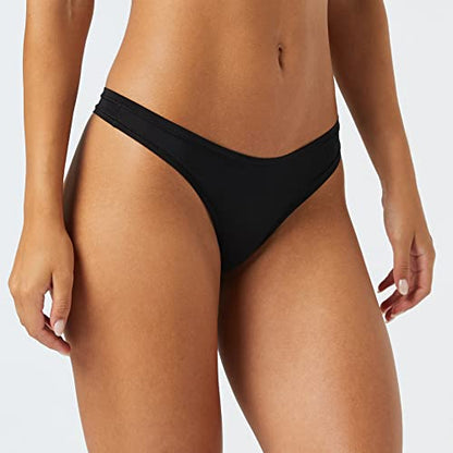 Amazon Essentials Women's Breathable Microfibre Seamless Panties (Available in Plus Size), Pack of 6 - color: Black/Soft Petal, size: Medium