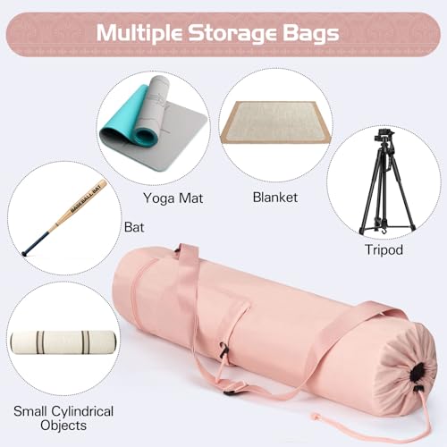 Yoga Mat Bag, Yoga Bag with Adjustable Strap and Pockets - color: Blue