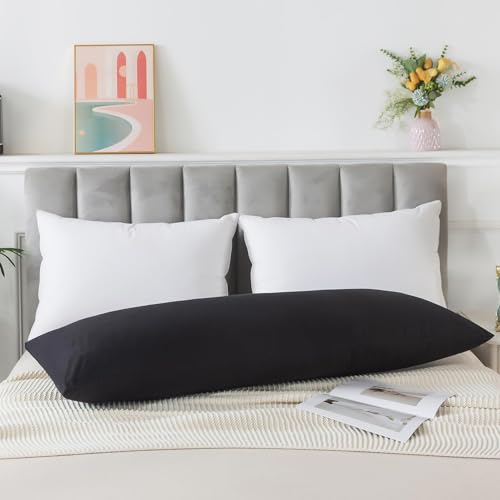 Memory Foam Body Pillow Insert,Bed Pillow for Adults, Black