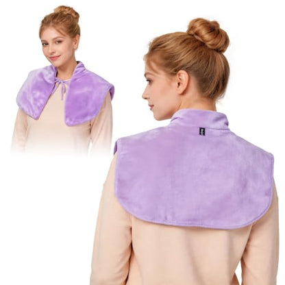 SPRING SEAON Microwavable Neck Heating Pad for Shoulders, Back and Chest - color: Purple