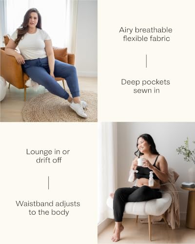 Kindred Bravely Everyday Maternity Lounge Jogger Pants for Postpartum - color: Twilight, size: Small