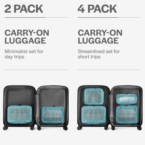 Aerotrunk Compression Packing Cubes for Travel, 2-Pack, Teal - color: Teal, size: 2-Pack