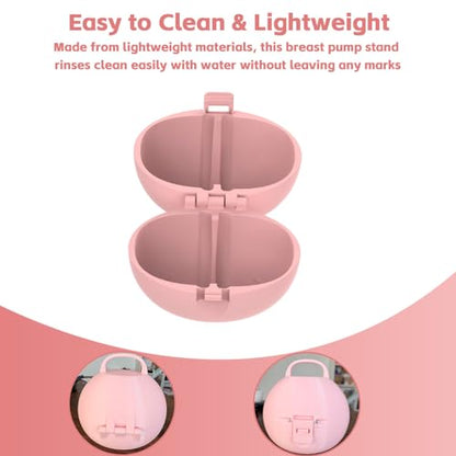 Breast Pump Case Compatible with Eufy S1 Pro, E10 & E20(Pink) - color: Pink