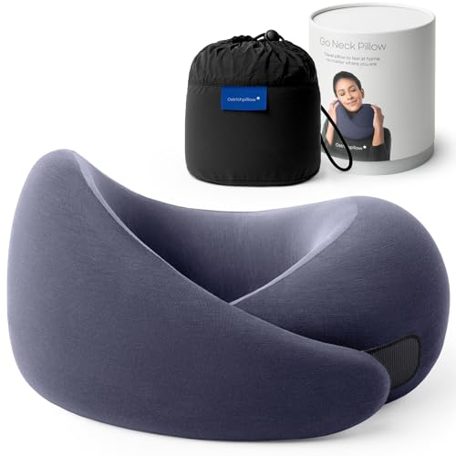Ostrichpillow GO Travel Pillow, 360° Memory Foam Support, Soft & Washable - color: Night Walk