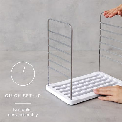 YouCopia UpSpace 9 Water Bottle Organizer, Adjustable Tumbler Cabinet Rack - size: 9 Bottle Premium