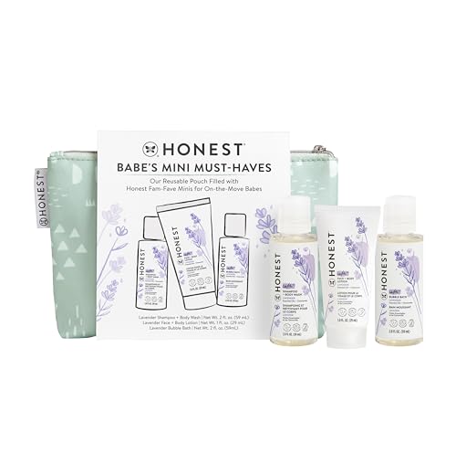 The Honest Company Babe's Mini Must Haves Gift Set, Lavender, 2 fl oz