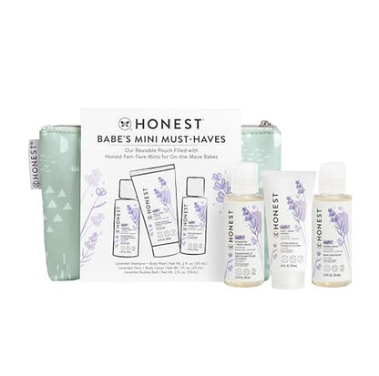 The Honest Company Babe's Mini Must Haves Gift Set, Lavender, 2 fl oz