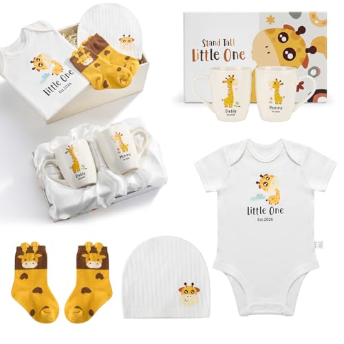 AW BRIDAL Baby Gift Baskets Boys Girls Shower, Giraffe Gender Reveal Gifts - color: Giraffe