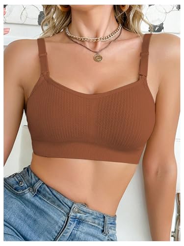 SHENHE Women's Nursing Bra Maternity Breastfeeding Bra Comfy Seamless Pregnancy Sleep Bralette - size: Medium