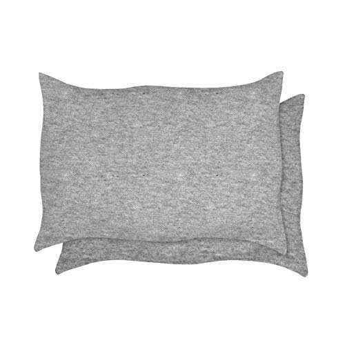 Betty Dain Stretch Jersey Universal Pillowcases, 2 Pack, Heather Gray - color: Heather Gray