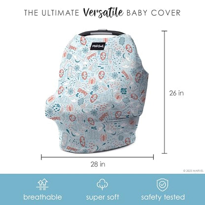 Milk Snob Original Marvel 5-in-1 Baby Cover (Spider-Man Sketch Book) - color: Spider-Man Sketch Book
