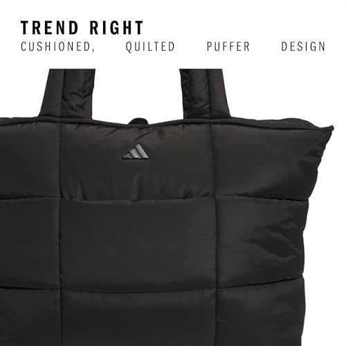 adidas Quilted Puffer Tote Bag - color: Black/3