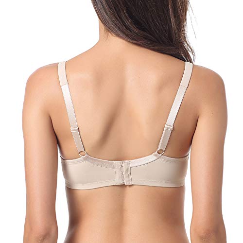 Gratlin Women's Nursing Bras Underwired - color: Beige, size: 32G