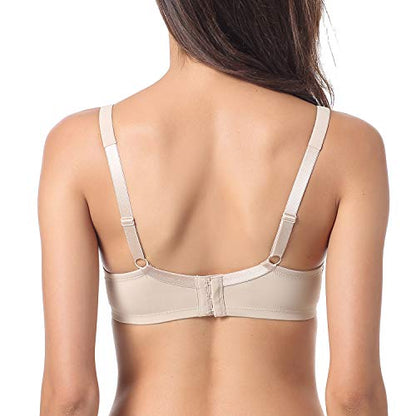 Gratlin Women's Nursing Bras Underwired - color: Beige, size: 32G