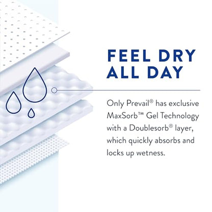 Prevail Air Adult Incontinence Brief Ultimate Absorbency Breathable (Size 1 (20 Count)) - size: Size 1 (20 Count)