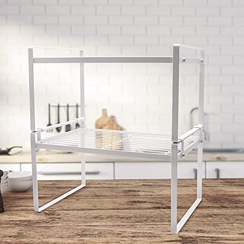 Shantton Cabinet Shelf Organizer, Pantry Shelf Rack, White 13x8.3x7.3 - color: White, size: L13" W8.3" H7.3"