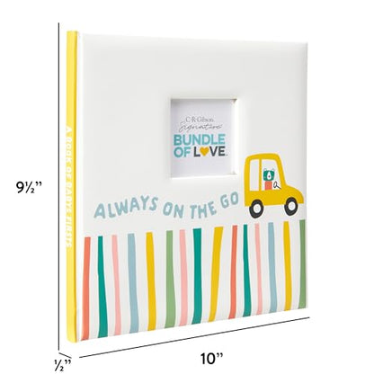 C.R. Gibson Baby Keepsake Memory Book, 9.5" x 10", Always on the Go - style: Always on the Go